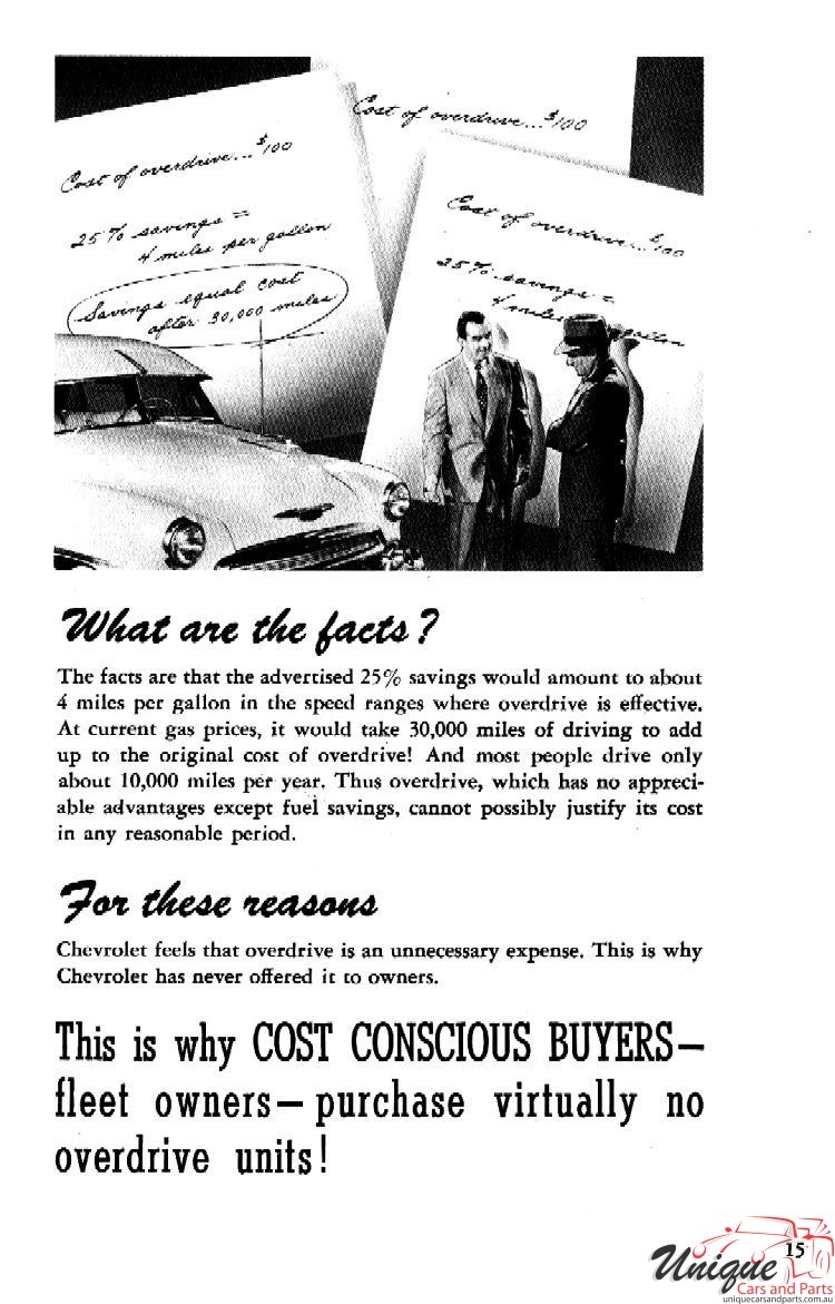 1951 Chevrolet The Leader Brochure Page 15